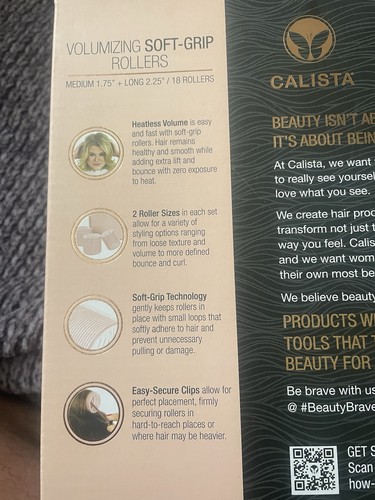 Calista Volumizing Soft-Grip Rollers 18 Rollers - Picture 3 of 7