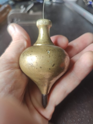 Antique Brass Plumb Bob No.7