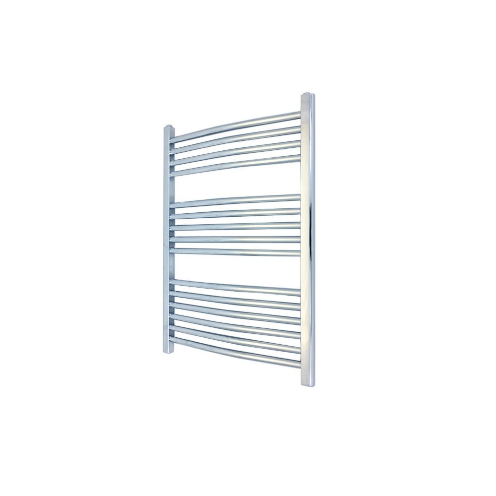 Curved Chrome Towel Rail Ladder Radiator Bathroom Heater Warmer 500mm x 800mm