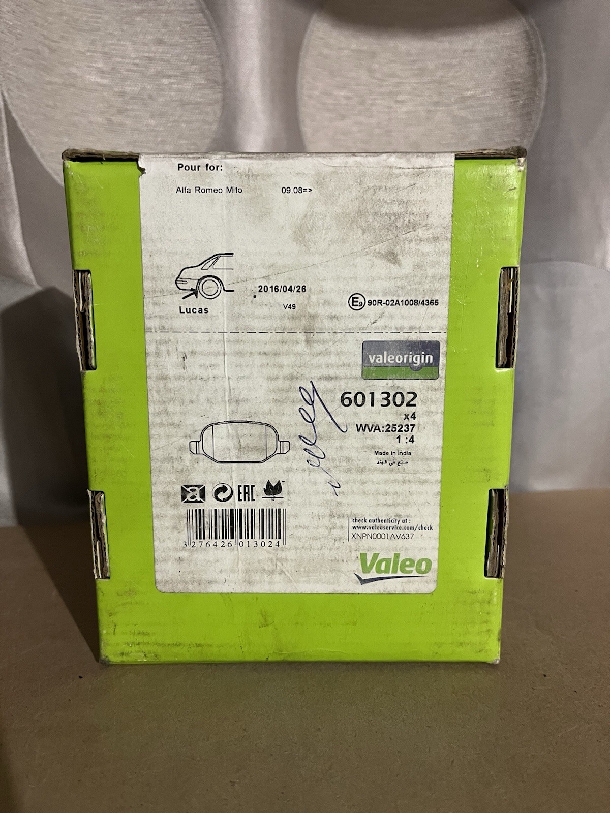 Plaquettes de frein arrière VALEO 601302 kit complet automobile de remplacement