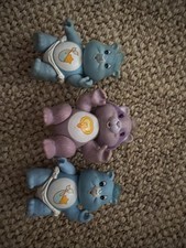 Vintage Care Bears Possable Figurines Lot of 3