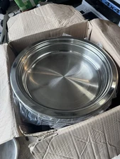 Vollrath 46506 6 Qt. Round Stainless Steel Heavy Duty Food Pan Case (6)