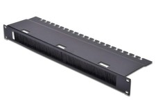 DIGITUS Cable Entry with Brush Strip & Cable Trap - 1U - 19 Inch - Network Enclo