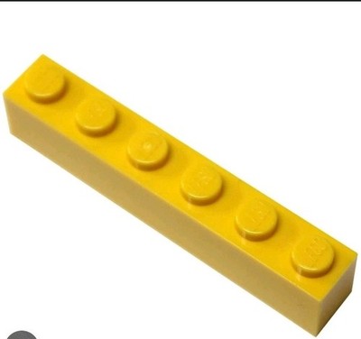 Lego (c) 10x 1x6 Basic Stein - gelb - yellow - 3009 300924