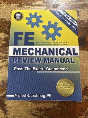 PPI - FE Mechanical Review Manual,  Michael R. Lindeburg - 2014 - PB - Good