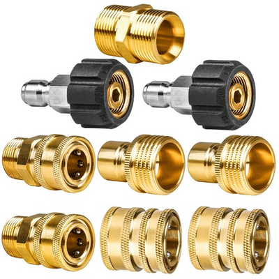 #ad Pressure Washer Adapter Set Quick Disconnect Kit M22 To 3 8 And 3 4 Inch $31.93