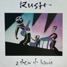 Vtg 1989 RUSH Live Album A SHOW OF HANDS Record 1ST PRESS VInyl 2Lp OG NEAR MINT