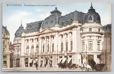 Bukarest Carol I Universität Stiftungsgebäude Rumänien historische Ansicht