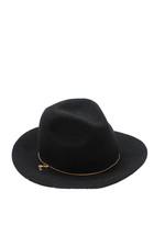 Eugenia Kim Women's Felt Chain Fedora Hat Black One Size