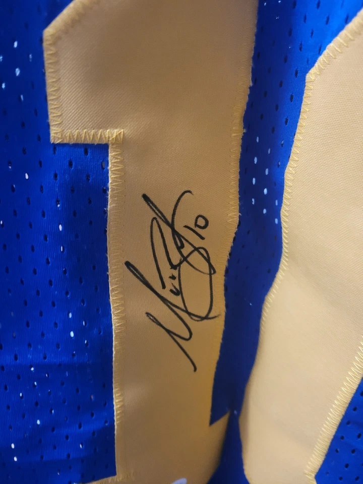 Camiseta deportiva autografiada/firmada de los St. Louis Rams Marc Bulger 10 retro. CERT. Foto 2 de 4