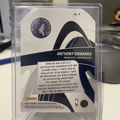 Anthony Edwards Revolution Liftoff! Diecut 2024-25 Panini Revolution Basketball - Picture 2 of 2