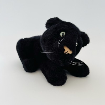 RMS International Stofftier Kuscheltier Plüsch Black Panther Stofftier Plushie 10 Zoll
