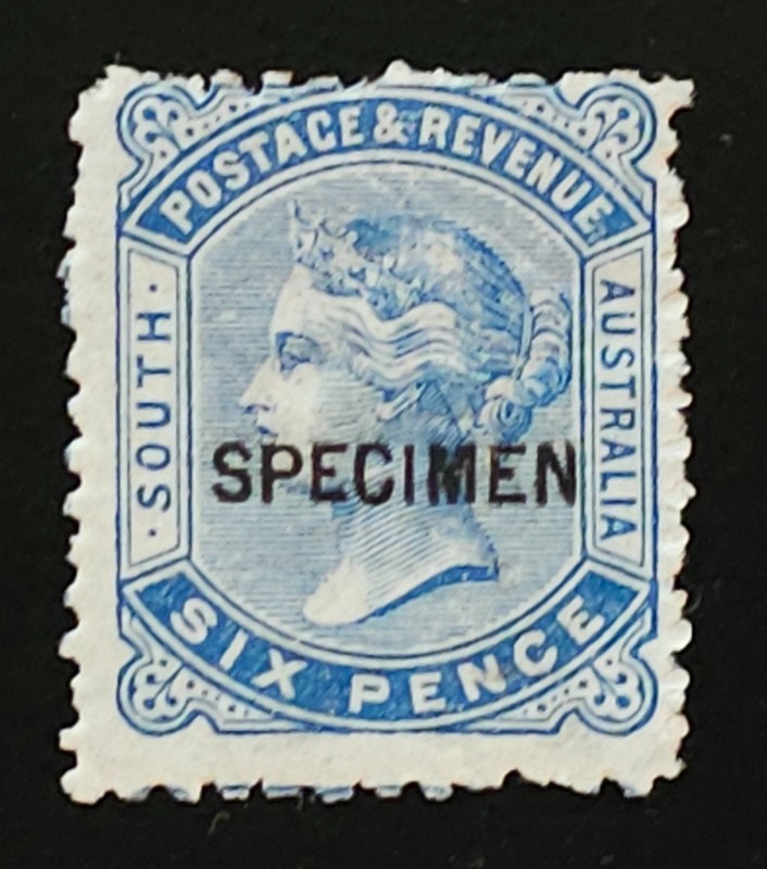 AUSTRALIA SOUTH SPECIMEN STAMP SIX PENCE 6d NICE TO OWN IN COLLECTION