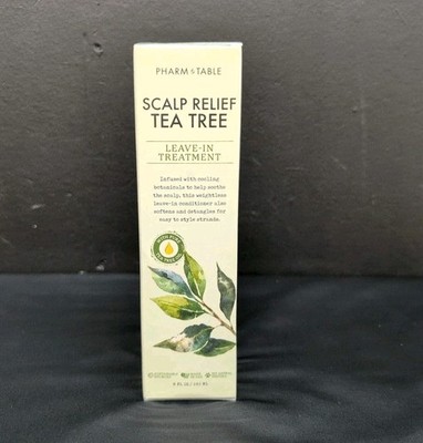 Pharm to Table Scalp Relief Tea Tree Leave-In Conditioner 8oz Mint & Coconut Oil