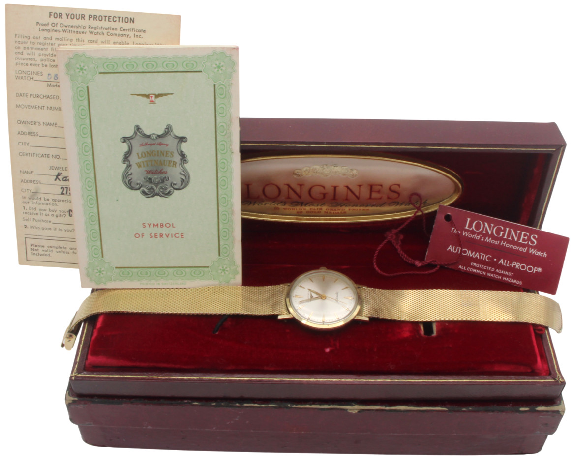 RUNNING Admiral Gold Automatic LW-364 Mens 14k Longines Vintage Watch Filled - vintagewatches.pk