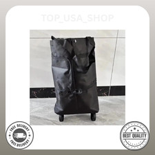Foldable Portable Shopping Cart with Wheels  Lightweight Backpack-Style Hand