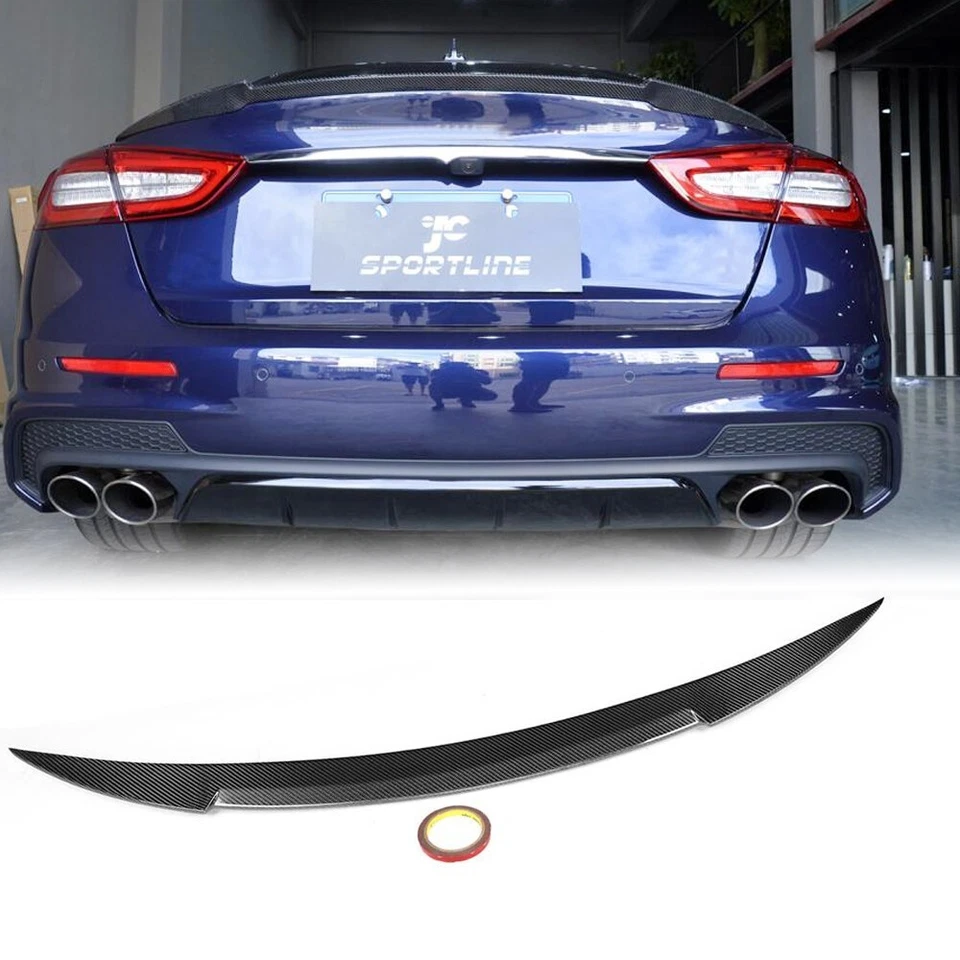 Alerón trasero de fibra de carbono para Maserati Quattroporte S Q4 sedán 13-17 Foto 4 de 4