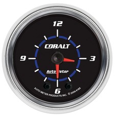 Autometer 6185 Gauge Clock 2 116 12hr Analog Cobalt