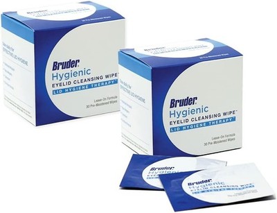 Sanfte spülfreie Augenlidreinigungstücher - 2er Pack Peelingstücher