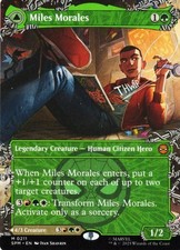 Miles Morales Ultimate 0211 Borderless Spider Man MTG Magic The Gathering Card