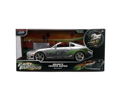 Jada Fast Furious Brian's Toyota Supra 1:24 Diecast Silber 1995