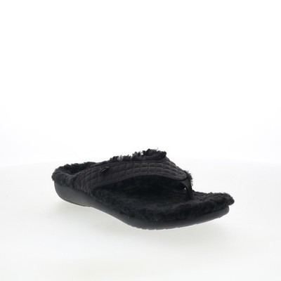 Spenco Yumi Coco Slipper Damen Schwarz Synthetik Sandalen