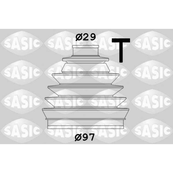 Sasic Achsmanschette Satz Radseitig Passend FüR CitroËN C8 Evasion Jumpy Fiat SC-image