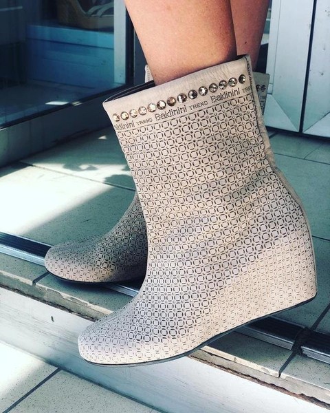 Women Baldinini Boots Beige 37
