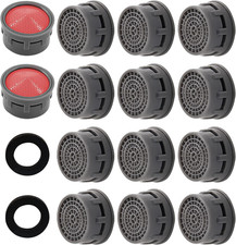 20 Pack Faucet Aerator, Faucet Flow Restrictor with Washers Replacement Parts In