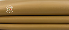 WHEAT BEIGE ROUGH VEGETABLE TAN Thick Goatskin Leather skin 5 sqf 1.3mm C7284