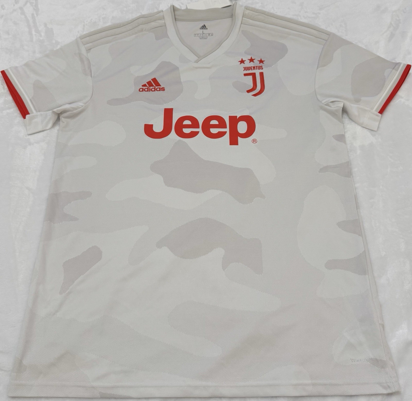 NWT Adidas Juventus Away Soccer Men's Jersey 2019/20  Size Large MSRP $90 Jeep image 2