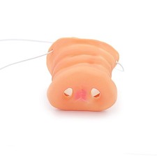 Latex-Free Pig Nose Costume Accessory for Halloween Role Play - Unisex Fun