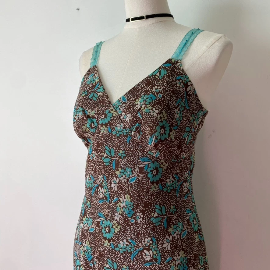 Vtg Believe Y2K Babydoll Maxi Dress Size 6 Asymmetric Fairy Whimsigoth Grunge - Image 3 of 4