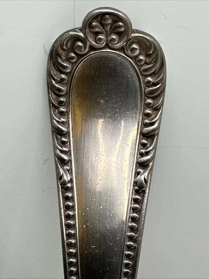 Concha de sopa Gorham 1896 Winthrop prata 10 polegadas sem monograma antiga - Imagem 3 de 4