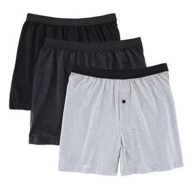 Knocker Men's Cotton Knit Boxers (3 Pack)