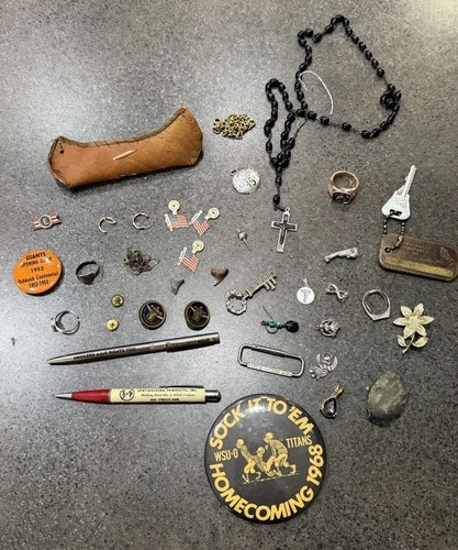 Junk Drawer Vintage Pins Rings Arrowhead Brooches .925 Sterling Silver Mixed Lot