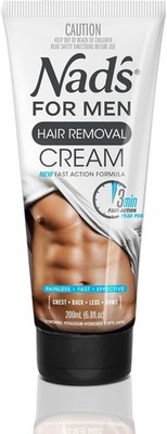 Nad's For Men Haarentfernungscreme, Enthaarungscreme, Haarentfernungscreme für Männer 