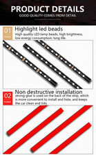 Bande Lumineuse LED Voiture USB Pied Intérieur Lampe Signal Décorative Install