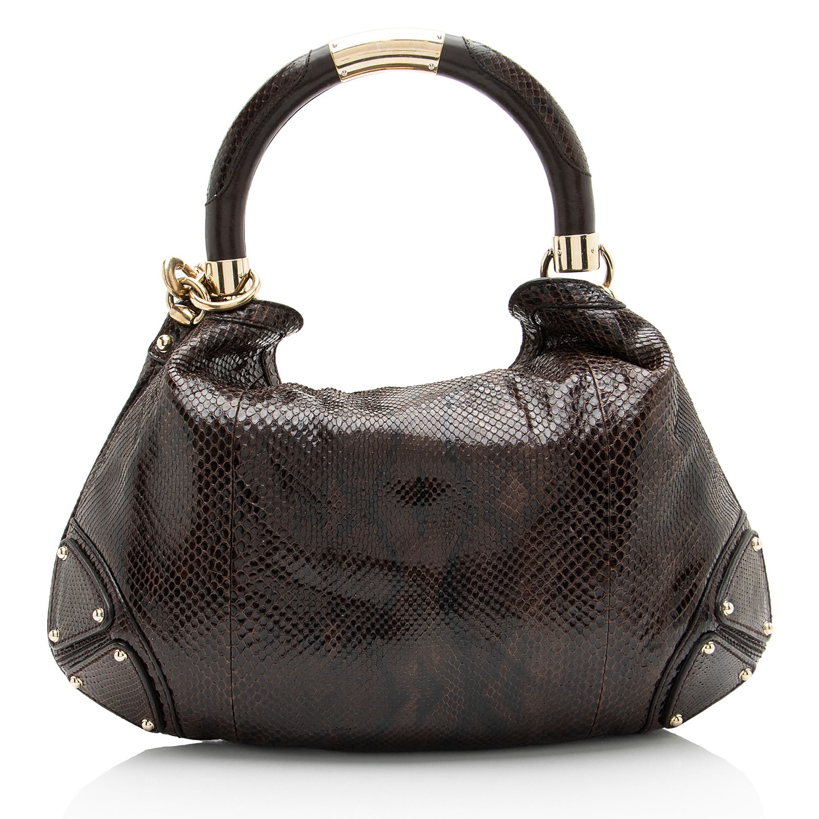 Gucci Python Indy Medium Satchel - image 3