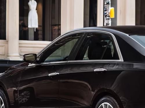  Pillar Post Window Trim Compatible with Cadillac CTS 2014-2019 Gloss (Black)