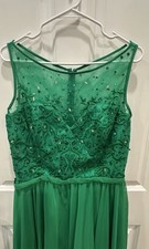 Morilee Madeline Gardner Prom Formal Dress Gown Mermaid Quinceanera Green Sz 18