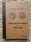 24 Silver Morgan Dollars 1878-1886 Archived In A Library Of Coins Album