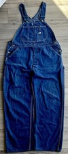 Vintage Lee Jelt Denim Overalls 1960s Union Made Sanforized USA Carpenter Work