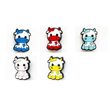 5 Pieces Cow Farm Animal Shoe Charms For Croc Shoes Cows Animals