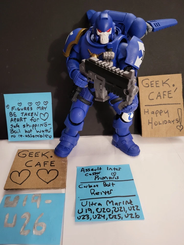 Warhammer 40k 7" Ultra Marine Primaris Assault Intercessor Carbine Bolt U19-26 - Image 3 of 4