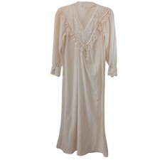 VTG Gilligan O'Malley Sz Small Long Nightgown Romantic Fairytale Lacy Ivory N26