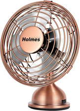 Holmes Heritage Mini USB Desk Fan, Brushed Copper, 4-Inches