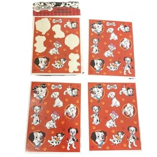 Vtg Hallmark Disney 102 101 Dalmatians Stickers Puppies Dogs 90s