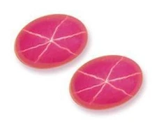 Synthetic Ruby Star Oval Cabochon Gemstone 