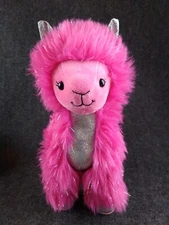 Build-A-Bear Wooly Cute Alpaca Llama Pink Sparkly BAB Plush Stuffed Animal